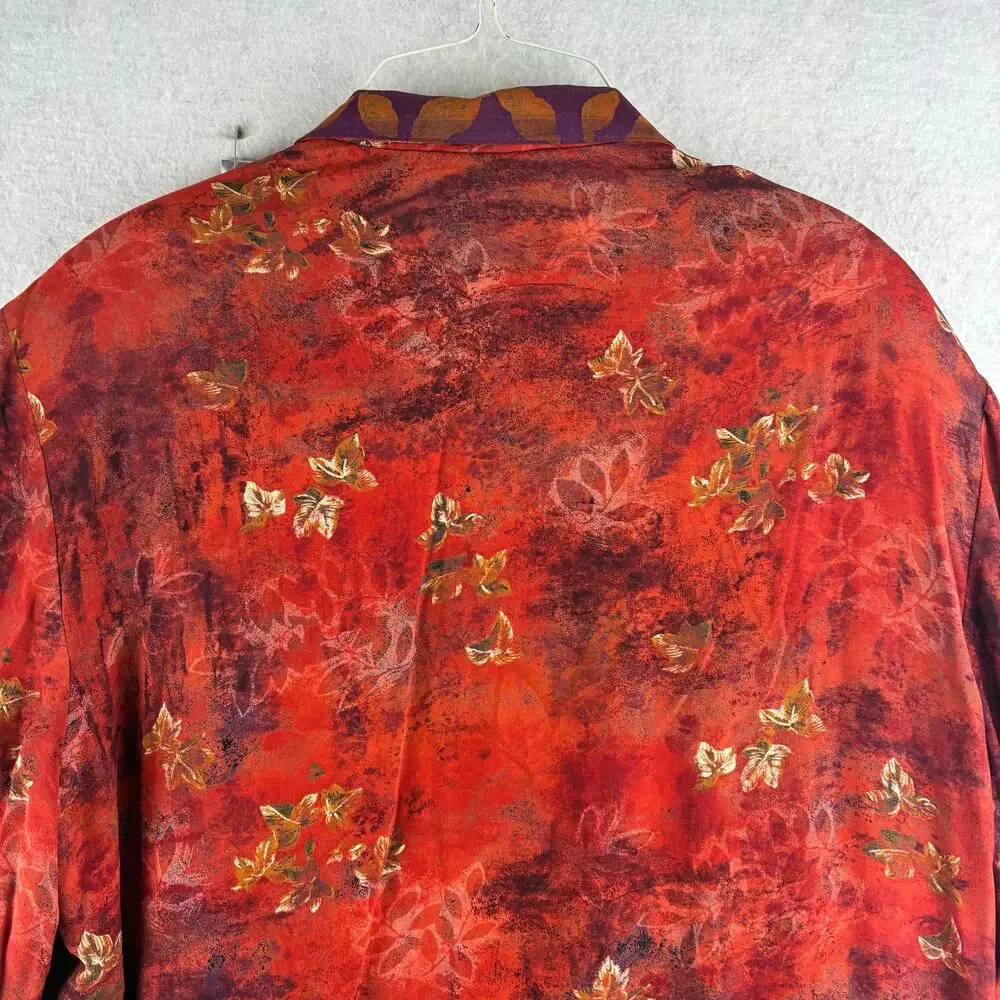 Dorothy Schoelen Long Sleeve Formal Autumn Blouse Top Women's Large Lagenlook